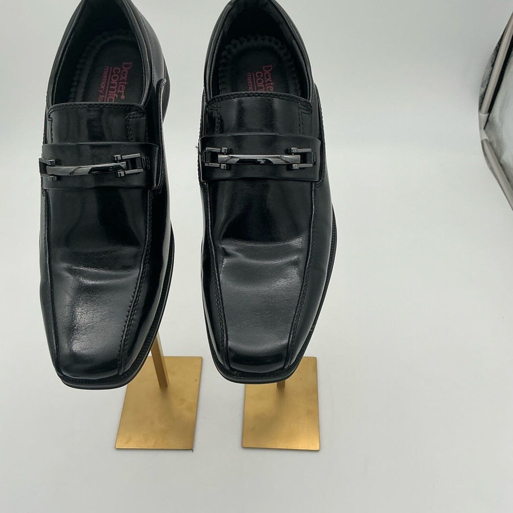 Dexter Comfort men’s Dress Shoes memory foam Loafers Slip on Black Size 6.5